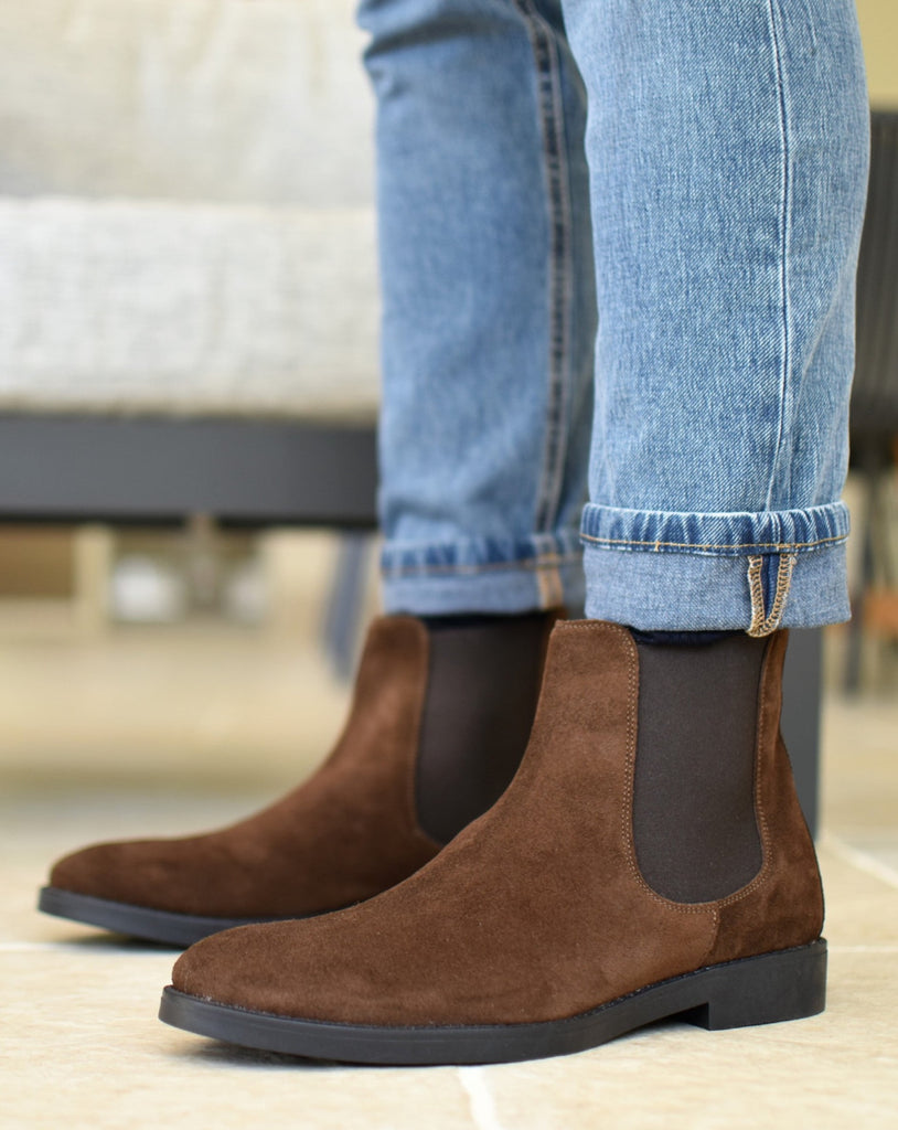 Boots Stivaletto Uomo A Punta Stivaletti Chelsea Stivaletti Bassi