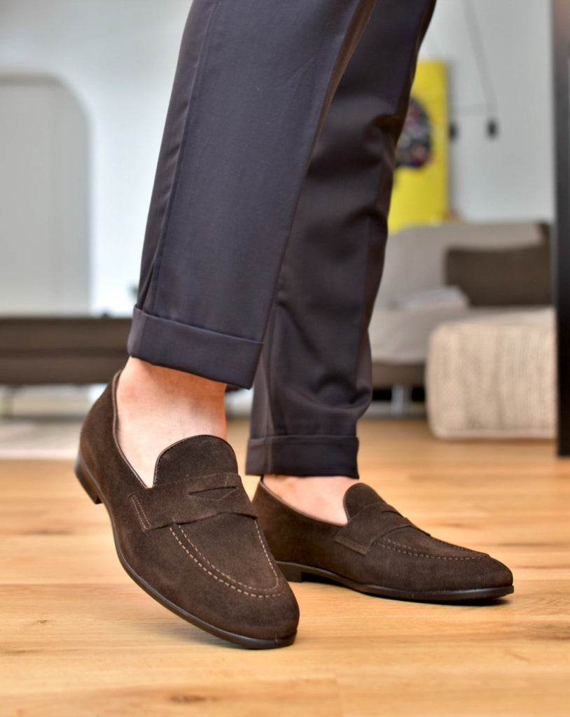 Brown Loafers Outfit Men Suede Loafers Outfit Holloshoe Men's