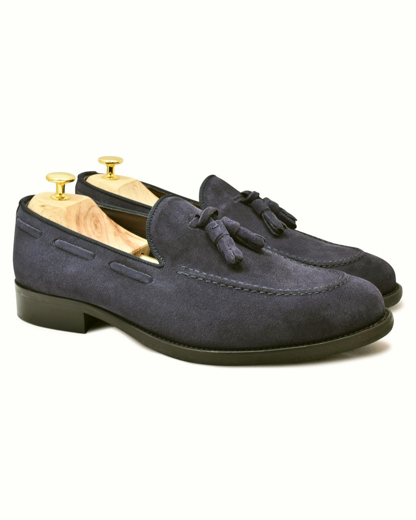 SAVELLETRI - Navy Suede