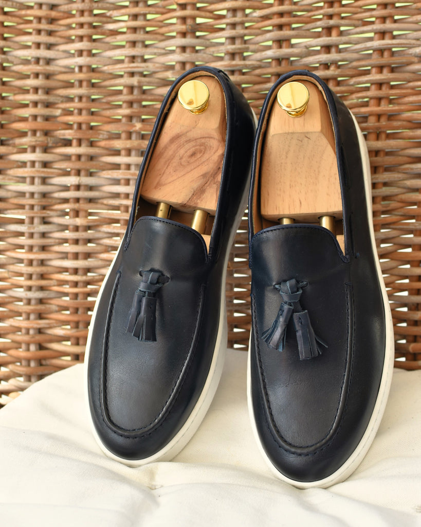 PORTO ROTONDO - Navy Leather