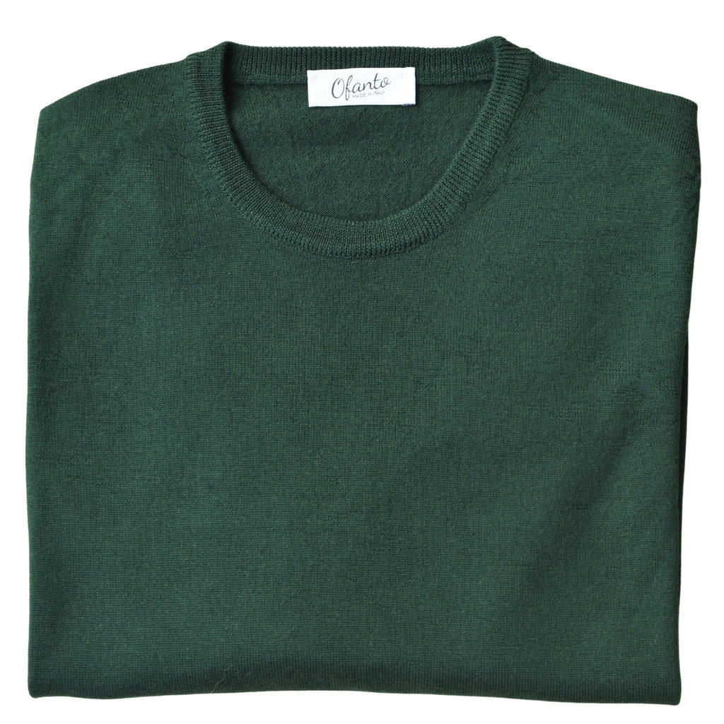 The 100% Merino Italian Pullover - Green