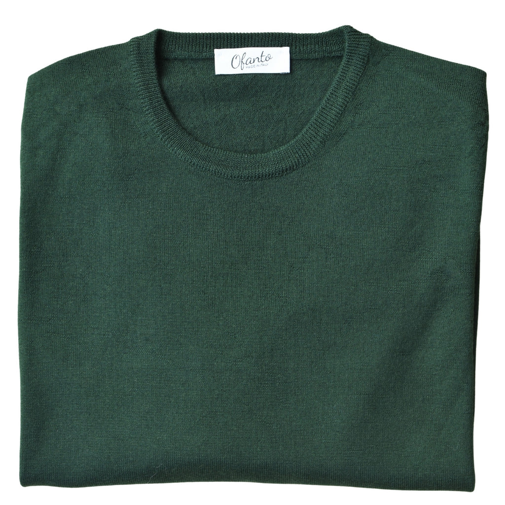 Il Maglioncino in 100% Lana Merino Extrafine - Verde Ofanto