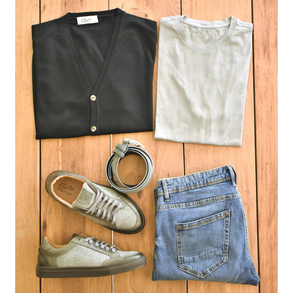 The 100% Merino Italian Cardigan - Black