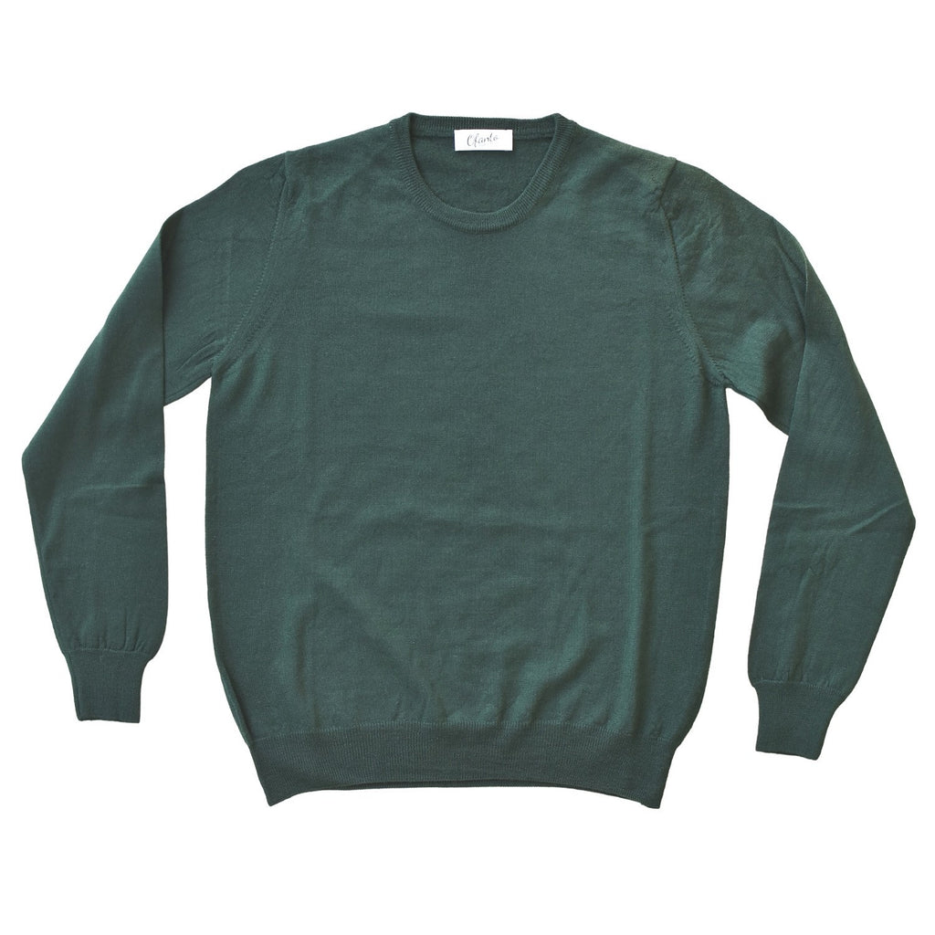 Il Maglioncino in 100% Lana Merino Extrafine - Verde Ofanto