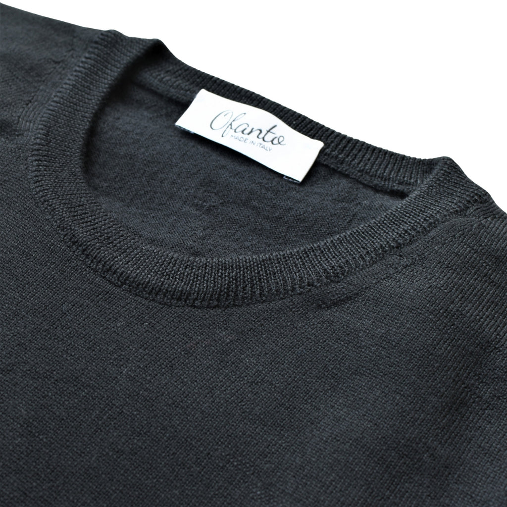 The 100% Merino Italian Pullover - Black