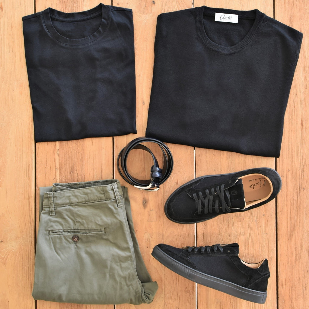 The 100% Merino Italian Pullover - Black
