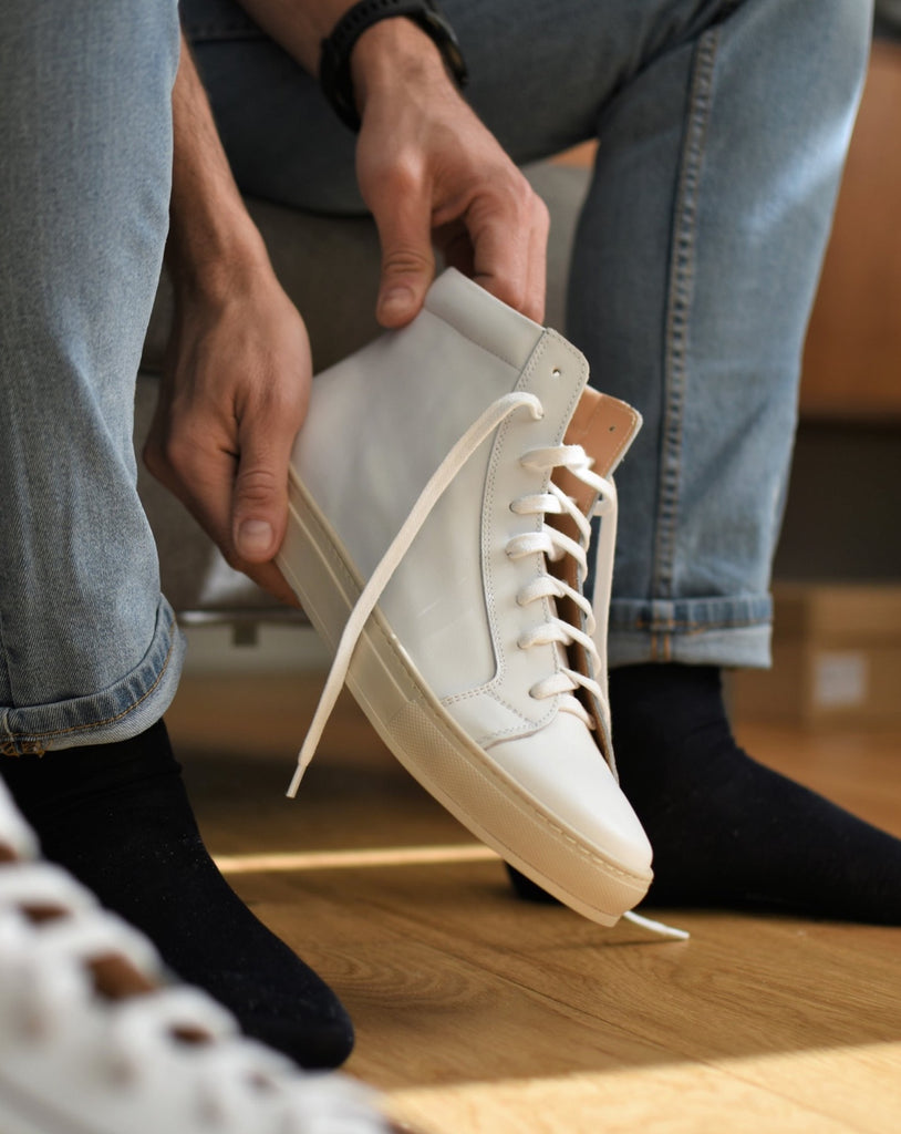Sneakers uomo in pelle bianca - Ofanto | Ofanto Italy