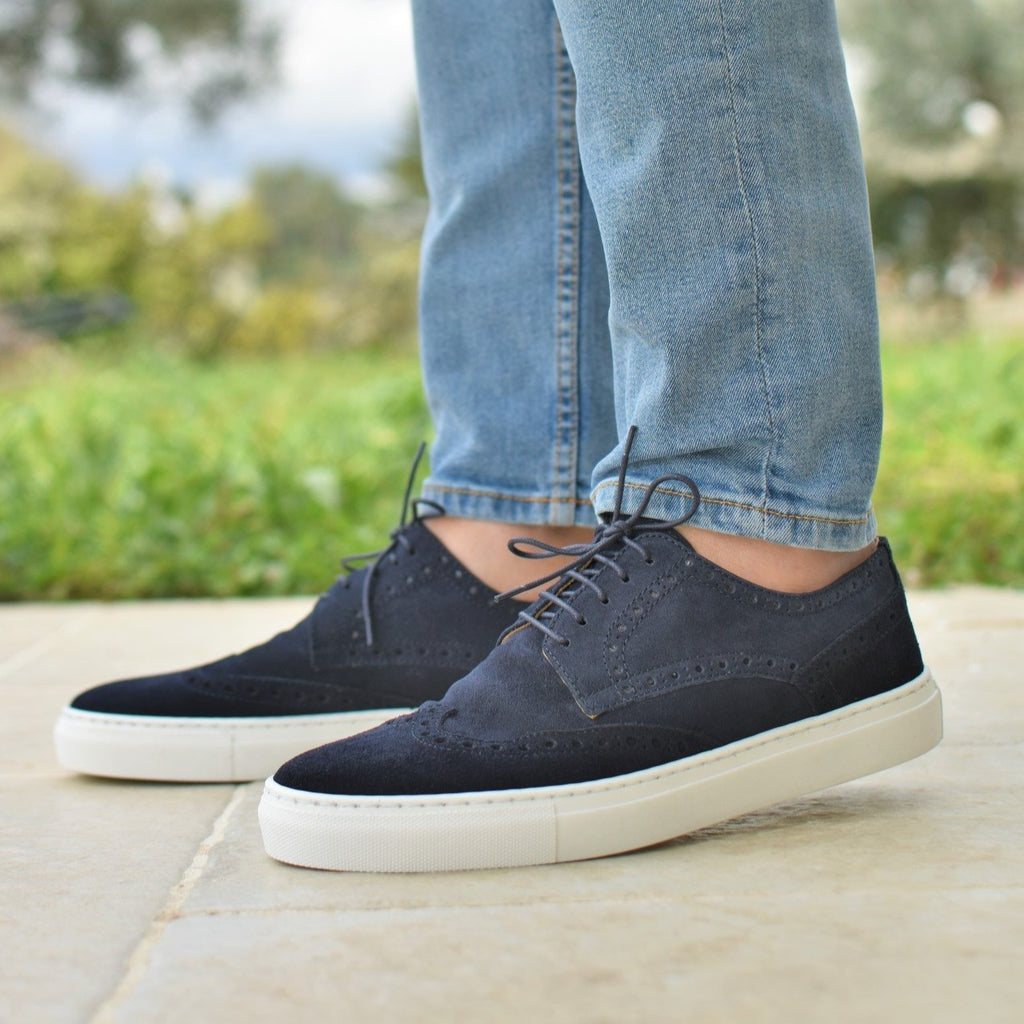 CAPRI - Navy Suede