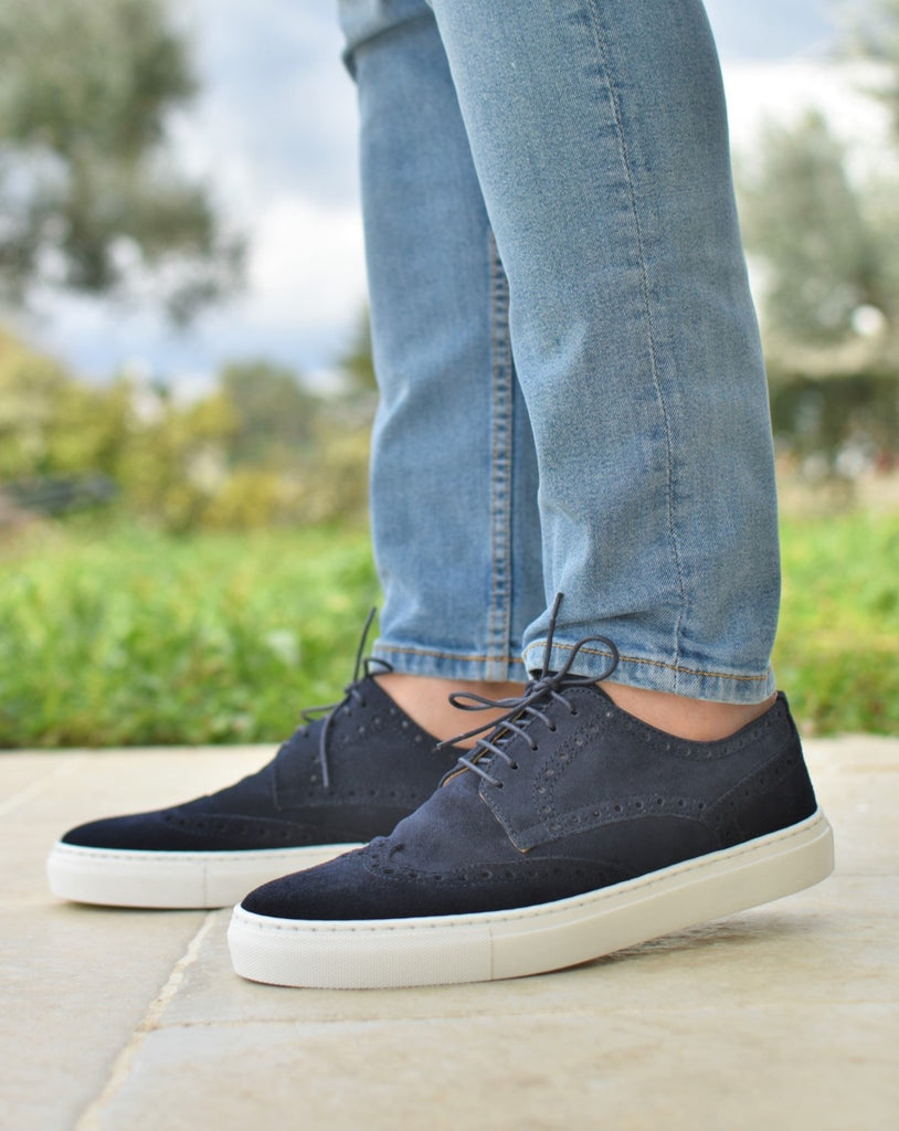 CAPRI - Navy Suede