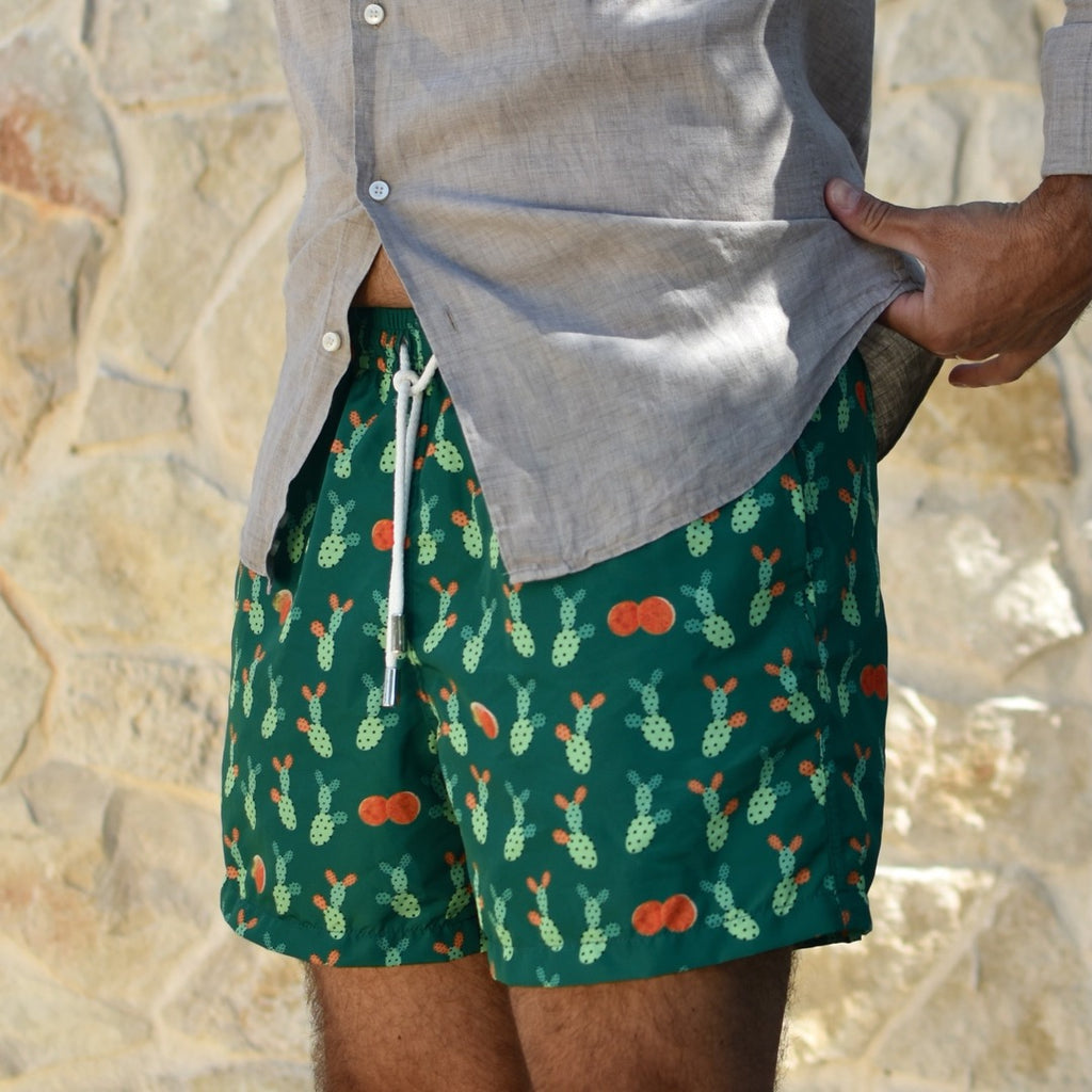 Swimwear - Green Prickly Pear