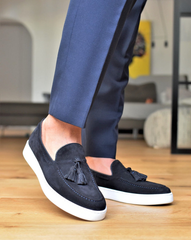 PORTO ROTONDO - Navy Suede