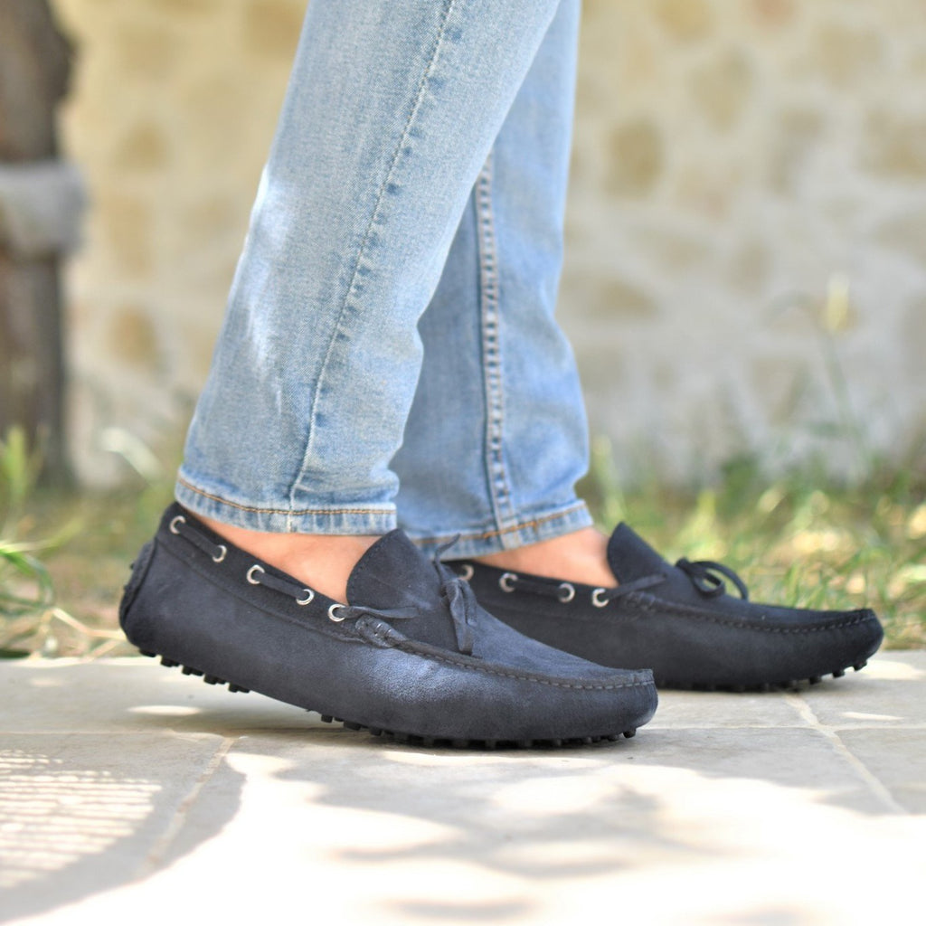 Imola - Navy Suede