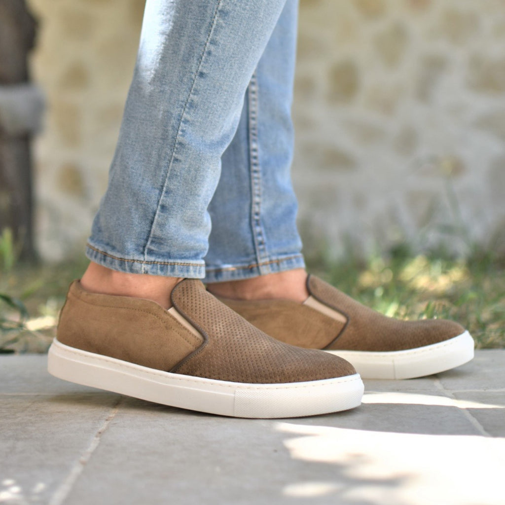 PONZA - Taupe Suede