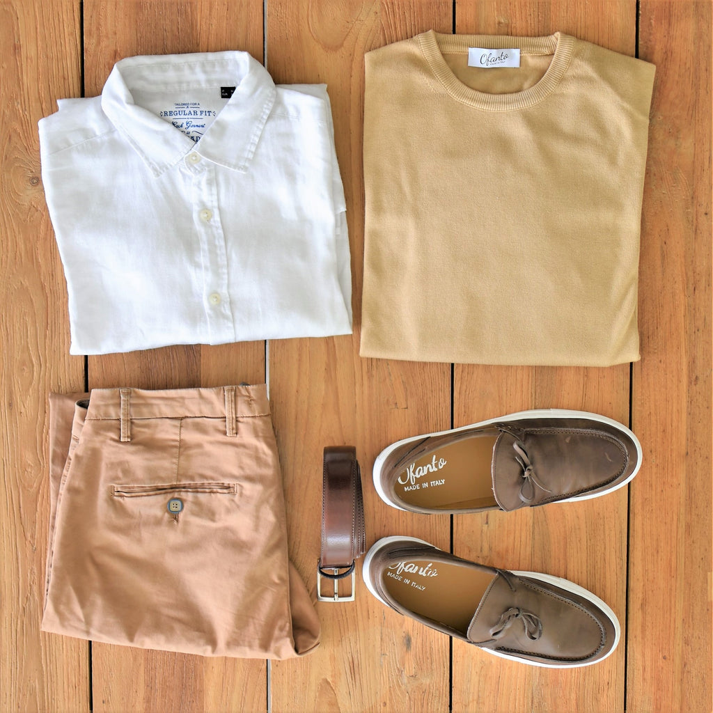 The Italian Pullover - Sand