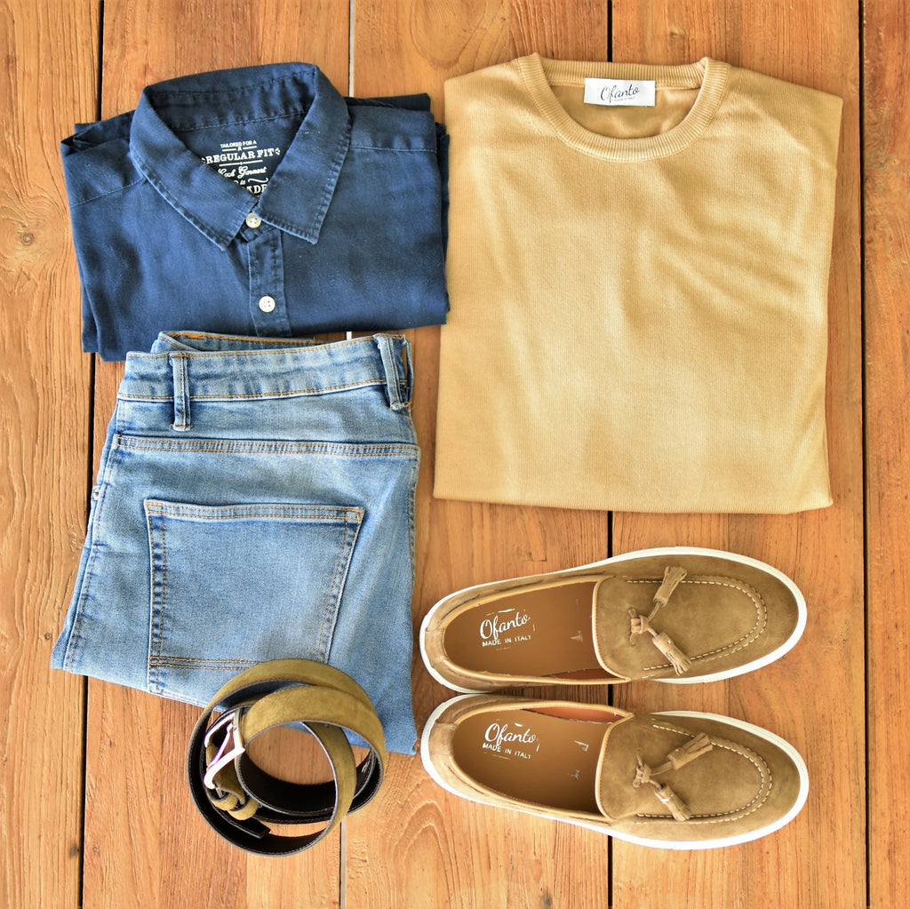 The Italian Pullover - Sand