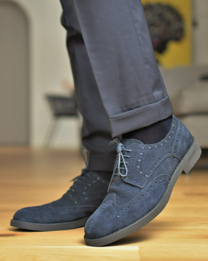 SPOLETO - Navy Suede