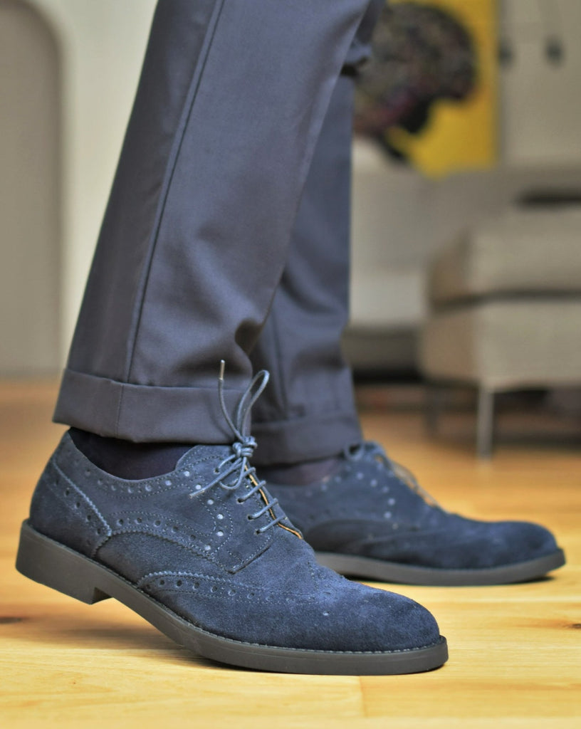 SPOLETO - Navy Suede