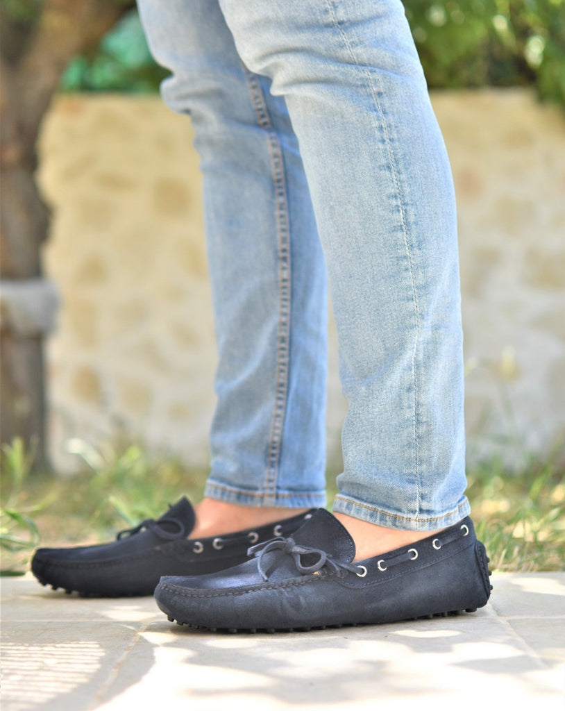 Imola - Navy Suede