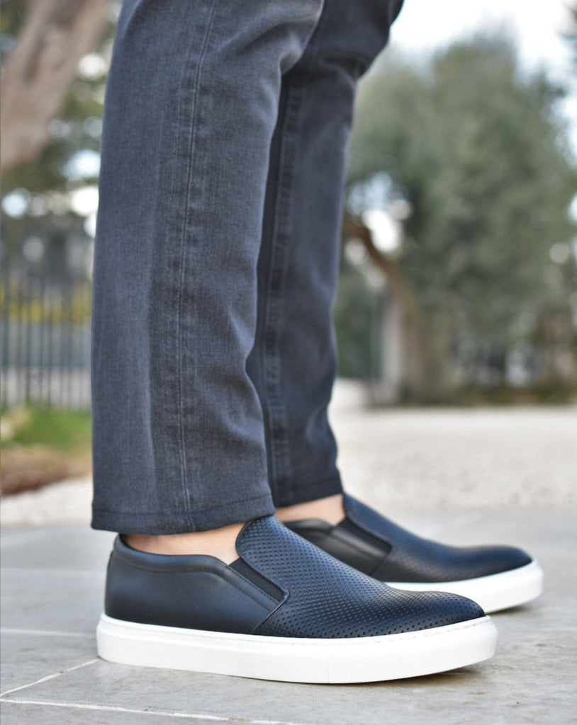 Slip on hotsell uomo pelle