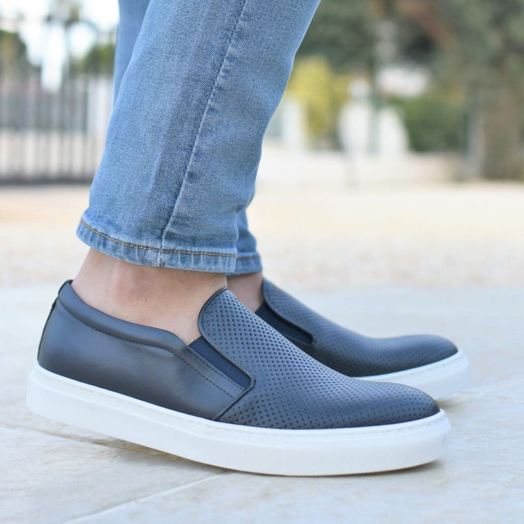 PONZA - Navy Leather