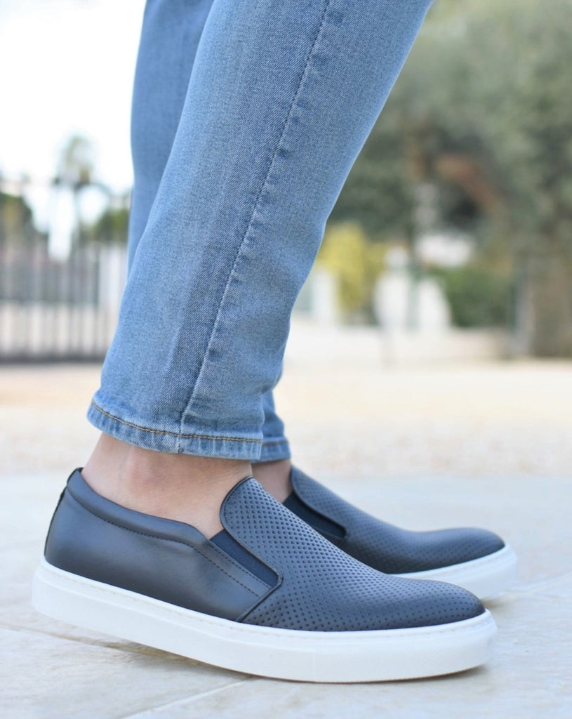 PONZA - Navy Leather