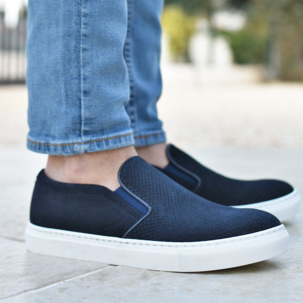 PONZA - Navy Suede