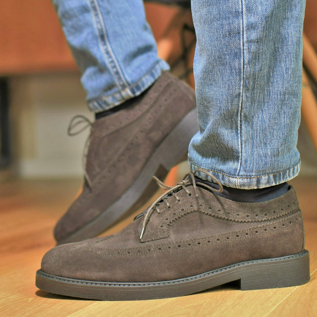 Scarpe derby hotsell uomo marroni